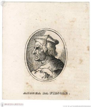 Leben der ausgezeichnetsten Maler, Bildhauer und Baumeister von Cimabue bis zum Jahre 1567, [...] von Giorgio Vasari, Andrea da Fiesole, Porträt