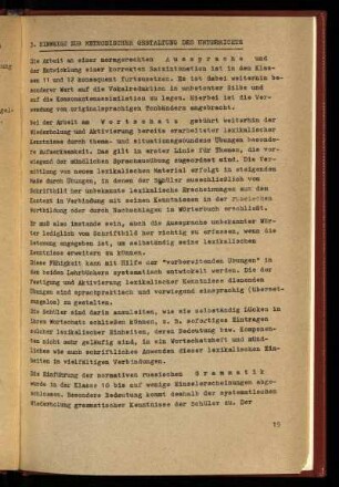 3. Hinweise zur methodischen Gestaltung des Unterrichts