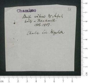 Notizzettel zur Briefordnung