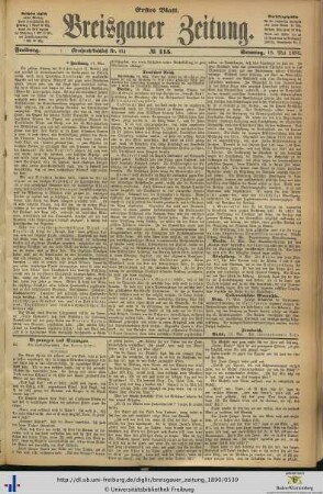 18.05.1890 (Erstes Blatt)