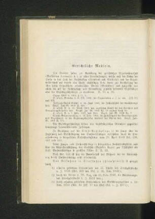 Gerichtliche Medicin.