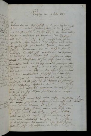 Freytag den 18 July 1727