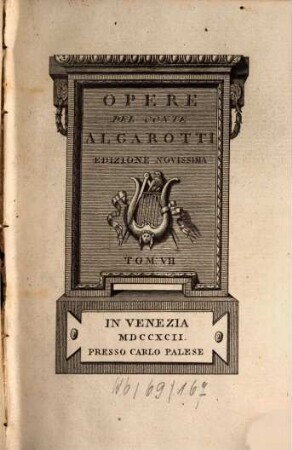 Opere Del Conte Algarotti. 7, Pensieri Diversi Sopra Materie Filosofiche E Filologiche
