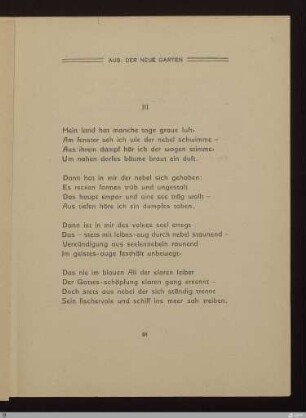 Mein Haus III : [SW XV: keine Sigle]; [SW XV, S. 84/150] / Albert Verwey
