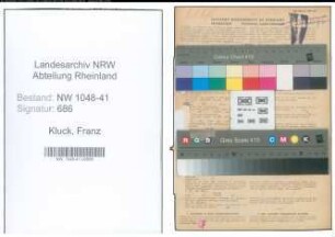 Entnazifizierung Franz Kluck , geb. 15.09.1920 (Polizist)