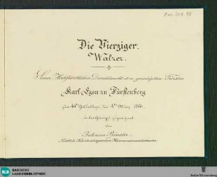 Die Vierziger - Don Mus.Ms.Ded. 70 : pf