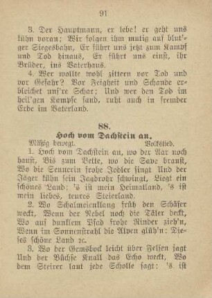 88. Hoch vom Dachstein an