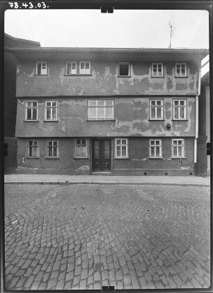 Schmalkalden, Braugasse. Wohnhaus. Straßenfront