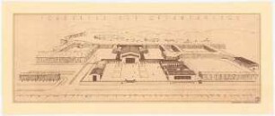 Haus der Arbeit mit Thingplatz Schinkelwettbewerb 1936: Perspektivische Ansicht (Vogelschau)