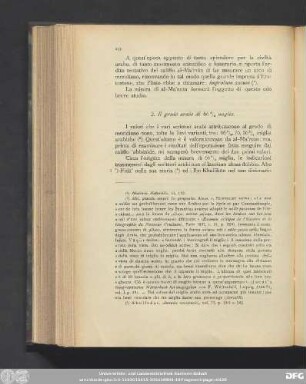 2. Il grado arabo di 66 2/3 miglia.