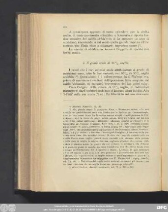 2. Il grado arabo di 66 2/3 miglia.