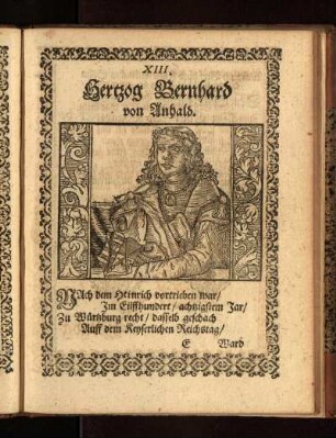 Hertzog Bernhard von Anhald