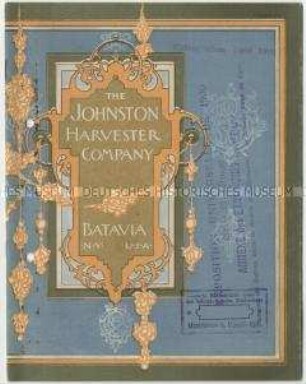 Mähmaschinen der Johnston Harvester Company in USA