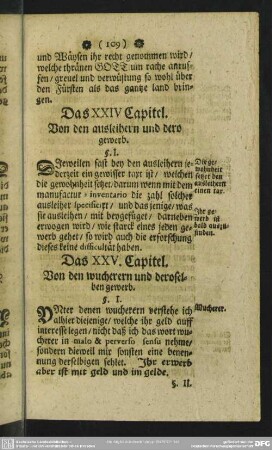 Das XXIV. Capitel. Von den ausleihern und dero gewerb