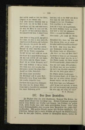 197. Das Paar Pantoffeln.