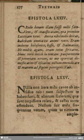 Epistola LXXIV.
