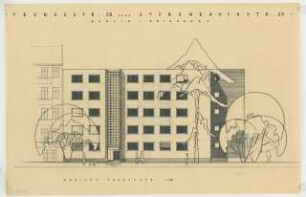 Wohnhaus Taunusstraße 26 / Stubenrauchstraße 25, Berlin-Friedenau: Ansicht 1:100