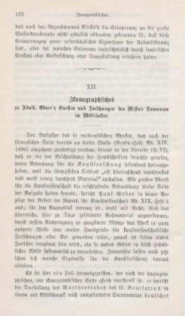 172-176 Ikonographisches zu Adalb. Ebner's Quellen und Forschungen des Missale Romanum im Mittelalter