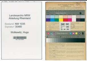 Entnazifizierung Hugo Wolkewitz , geb. 24.08.1891 (Buchhalter)