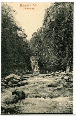 Bodetal. Teufelsbrücke