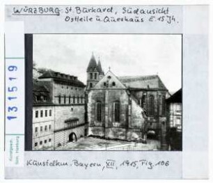 Würzburg: St. Burkard, Ostteile und Querhaus von S