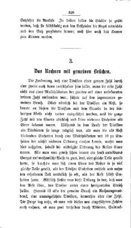 Das Rechnen mit gemeinen Brüchen