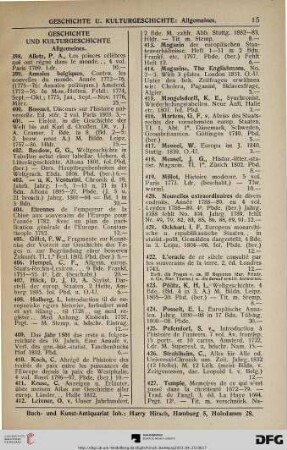 Geschichte und Kulturgeschichte (Nr. 398-599)
