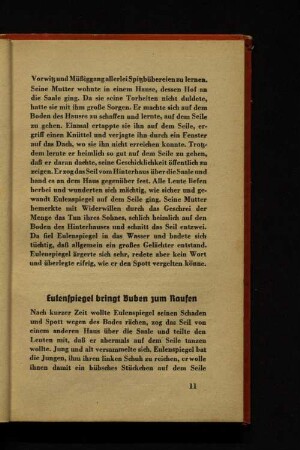 Eulenspiegel bringt Buben zum Raufen