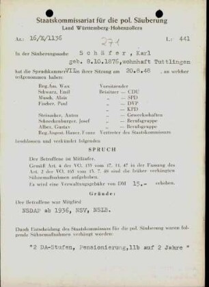 Schäfer, Karl