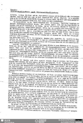 Verständliches und Unverständliches : Kommentar