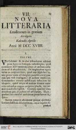 [VII. Kalendis Aprilis – VIII. Idibus Aprilis]