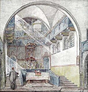 Fischer, Theodor; Gaggstatt; Ev. Kirche - Innenansicht
