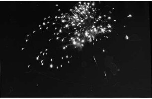 750. Gemeindejubiläum: Stadtfest: Feuerwerk