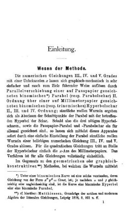 Einleitung. Wesen der Methode.