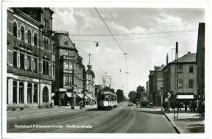 Radebeul. Kötzschenbroda, Meißner Straße m. Straßenbahn