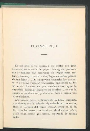 El clavel rojo