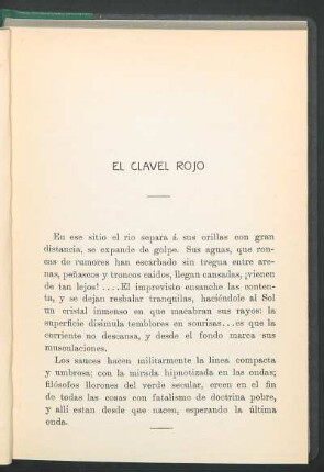 El clavel rojo