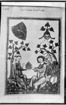Heidelberg Manesse Liederhandschrift Herr Günther von dem Vorste