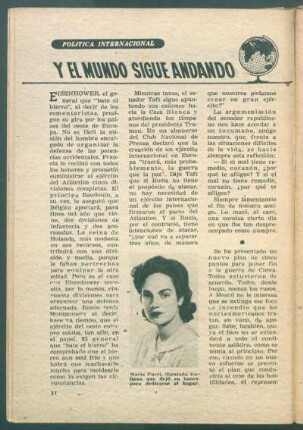 Y el mundo sigue andando : Política internacional