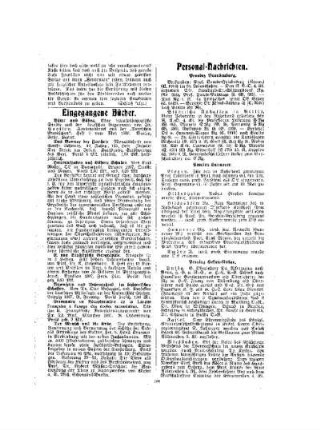 Eingegangene Bücher : Beilage zum Korrespondenz-Blatt Nr. 19