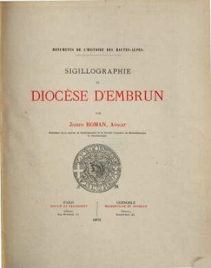 Sigillographie du diocèse d'Embrun