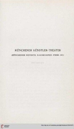 Münchner Künstler-Theater