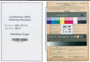 Entnazifizierung Eugen Osenberg , geb. 14.07.1893 ()