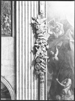 Potsdam, Stadtschloss, Marmorsaal, R.: 12, Bilderrahmendetail.