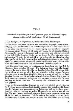 1. Das Anliegen der allgemeinen psychotherapeutischen Bemühungen