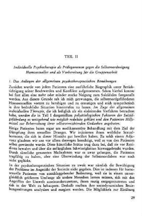 1. Das Anliegen der allgemeinen psychotherapeutischen Bemühungen