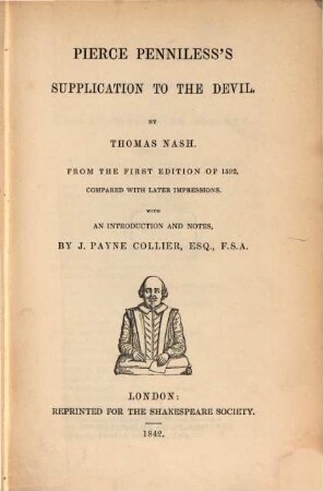 Pierce Penniless's supplication to the Devil