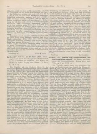 209-210 [Rezension] Splittgerber, Frz., Aus dem innern Leben. Erfahrungsbeweise für die Einwirkungen einer höheren Welt in das Seelenleben des Menschen. Ein Beitrag zur christlichen Mystik