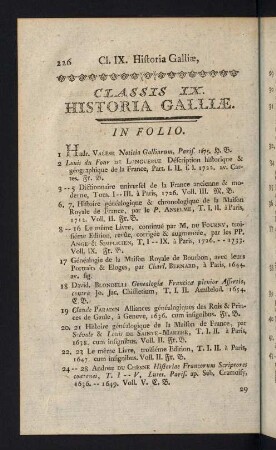 226-276, Classis IX: Historia Galliae