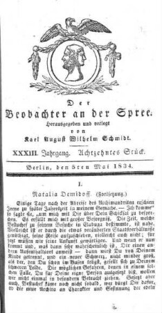 18. Stueck, 5. Mai 1834